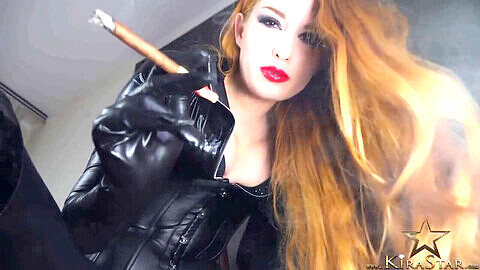 Cigar Smoking Porn Fetish Kimmy - Cigar Fetish, Smoking Gloves Mistress - Videosection.com